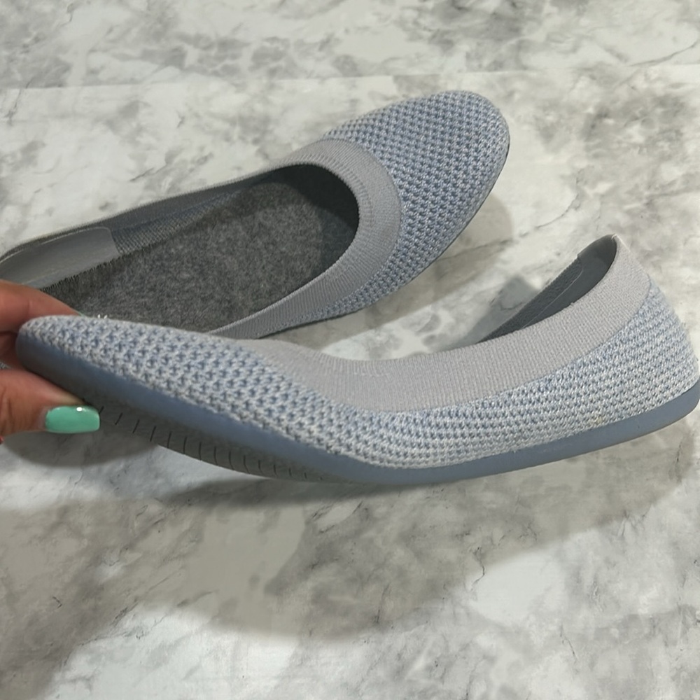ALLBIRDS WOMENS TREE BREZER LOAFERS ROUND TOE BALLET GRAY Sz 8 1/2 - Picture 10 of 10